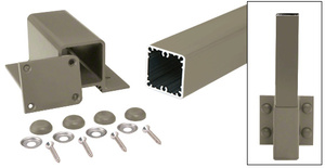 CRL Beige Gray 200, 300, 350, and 400 Series 48" Fascia Mount Post Kit