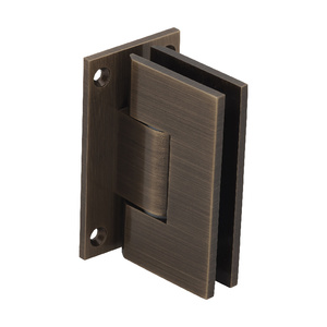 CRL Antique Brass Vienna 337 Series Adjustable Wall Mount Full Back Plate Hinge