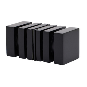 CRL Matte Black Square Back-to-Back Style Knobs