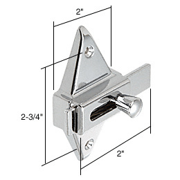 CRL Chrome Slide Latch for Restroom Partitions