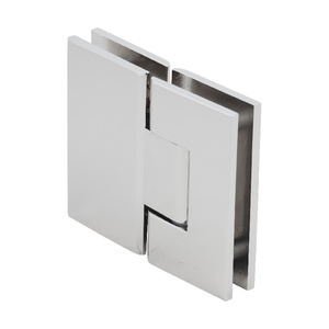 CRL Polished Nickel Vienna 580 Series Glass-to-Glass Hinge with Internal 5 Degree Pin