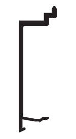 CRL-U.S. Aluminum White KYNAR® Paint Head Insert - 24'-2"