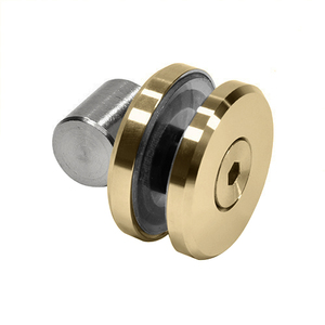 CRL Brushed Bronze Replacement Fixed Panel Fitting for Crescent Series Sliding System