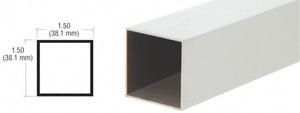 CRL Satin Anodized 1-1/2" Square Tube Extrusion