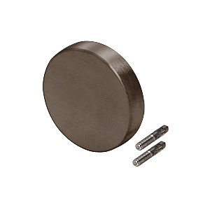 CRL-Blumcraft® Dark Bronze Anodized Decorative Flat End Caps for 338 Series Aluminum Cap Railings