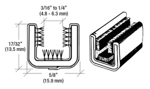 CRL 10G Flexible 96" Channel for 1950-1962 Chevy and GMC Trucks without Framed Glass