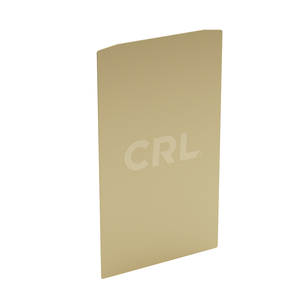 CRL TurboFlex Fascia-mount Satin Brass End Cap