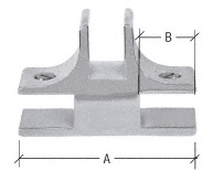 CRL Chrome 1-1/2" Long 3-Way 90 Degree Deluxe Glass Furniture Connector for 1/2" Glass