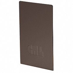 CRL Dark Bronze Anodized End Caps for B6S Series Square Base Shoe