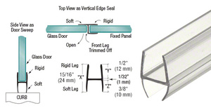 CRL Multi-Purpose 'H' Wipe for 1/2" Glass