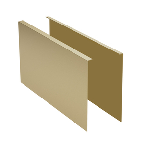 CRL Turboflex Satin Brass 120" Cladding for Top Mount Base Shoe