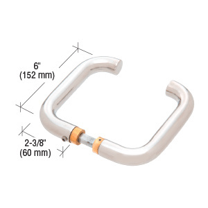 CRL Polished Stainless PTH Series Tubular Style Lever Handle CRL