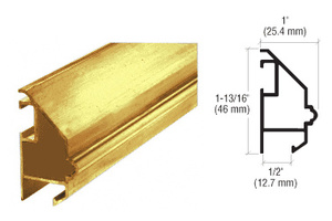 CRL Brite Gold Anodized Victorian Mirror Frame Extrusion