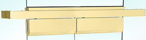 CRL Polished Brass Custom Length Double Door Floating Header