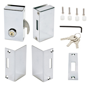 CRL Left Hand Sliding Glass Lock Polished Stainless