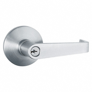 CRL Satin Chrome Panic Exit Device Trim Accessory - Keyed Randomly Lever Handle Entry