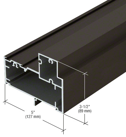 CRL-U.S. Aluminum Dark Bronze/Black Anodized Class 1 Transom Door ...