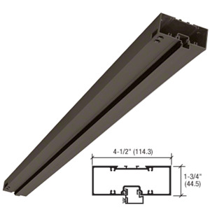 CRL-U.S. Aluminum Bronze Anodized 1-3/4" x 4-1/2" 450 Series Single Acting Prepped Door Header