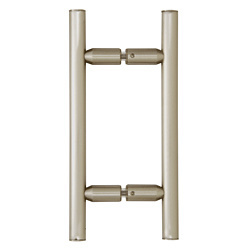 CRL Brushed Nickel 6" Ladder Style Back-to-Back Pull Handle