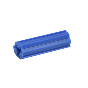 CRL 1" Length Blue Plastic Screw Anchors - 5/16" Hole