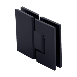 CRL Matte Black Vienna 580 Series Glass-to-Glass Hinge with Internal 5 Degree Pin