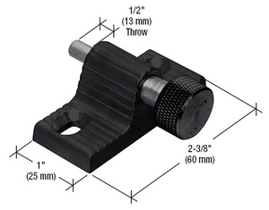 CRL Black Twist-In Door Lock