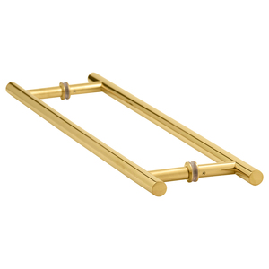 Polished Brass 18" Back to Back Ladder Pull Towel Bar