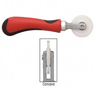 CRL Nylon 1/8" Comfort Grip Single Concave Edge Roller