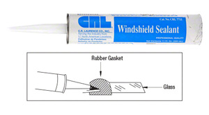 CRL Black Windshield Sealant