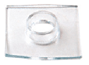 CRL Clear 1-1/4" Square Washer with Sleeve
