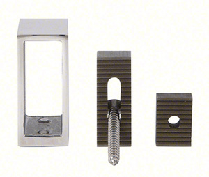 CRL Polished Stainless Track Holder Fitting for Wall Only for SRSER78PS Deluxe Senior Serenity Sliding System