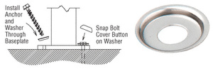 CRL Stainless Steel Button Washer
