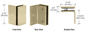 CRL Brushed Bronze Geneva Series Wall Mount Bracket