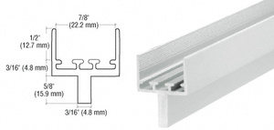 CRL Clear Anodized 7/8" Insulating Glass Center Set Patio Door Adaptor