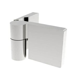 CRL Polished Chrome Lugano Series Wall Mount Outswing Hinge - For Right Hand Door