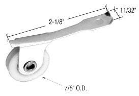CRL 7/8" Nylon Ball Bearing Screen Roller Assembly