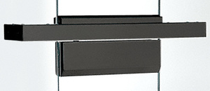 CRL Black Powder Coated Custom Length Single Door Floating Header