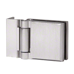 CRL Brushed Nickel Mini Hinge - 'L' Plate Style