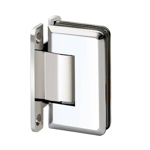 Polished Chrome Wall Mount with "H" Back Plate Majestic Series Hinge