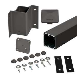 CRL Matte Bronze 42" 100 Series 90º Inside Fascia Mount Post Kit