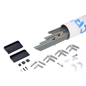 CRL Gray 49" x 81" K.D. Screen Door Kit- Steel Rollers