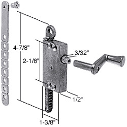 CRL Jalousie Window Operator with Break-Off Link Arm