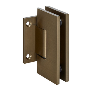 CRL Brushed Bronze Vienna 074 Series Wall Mount Short Back Plate Hinge