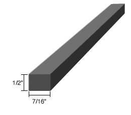 CRL 1/2" x 7/16" x 4" Silicone Rubber Setting Blocks