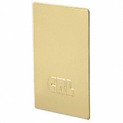 CRL Satin Brass End Cap for L68S Series Laminated Square Base Shoe