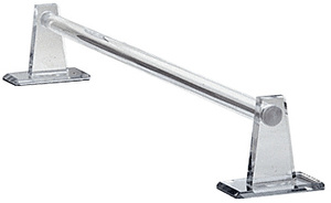 CRL Clear Acrylic Mirrored 18" Towel Bar