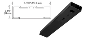 CRL Matte Black 6" x 36" Single Door Header