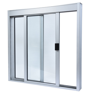 CRL Satin Anodized Standard Size Manual DW Deluxe Service Window, Glazed with Full Bottom Track