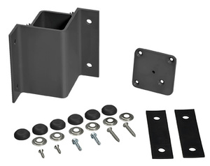 CRL Matte Black Inside 90 Degree Fascia Mount Bracket