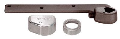 Rixson® Satin Chrome Left Hand 3/4" Offset Bottom Arm